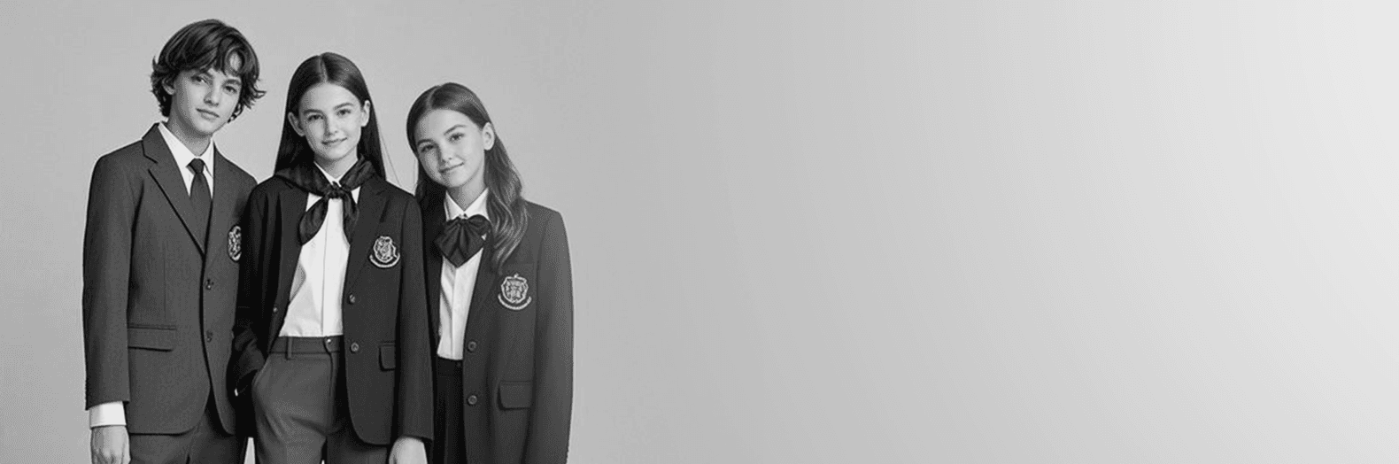 Students in Ray&Co. school uniforms